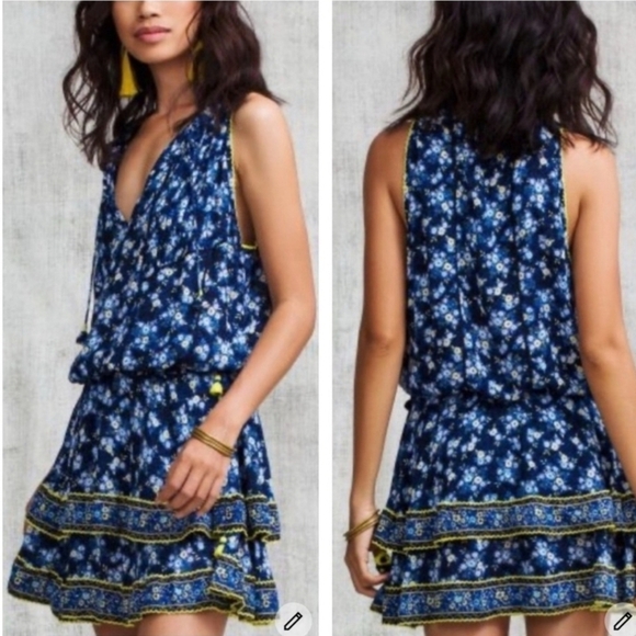 Poupette St. Barth Amora Floral Mini Dress - Picture 1 of 7